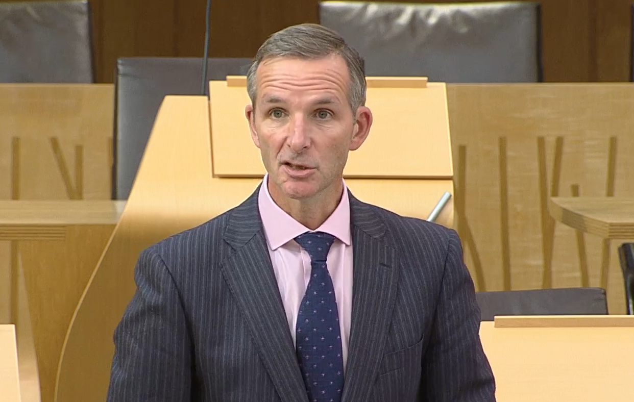 Liam McArthur speaking in the Scottish Parliament